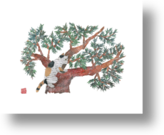 コレクション Yoshitsune sitting on a pine tree Yoshitsune sitting on a pine tree 【公式通販】