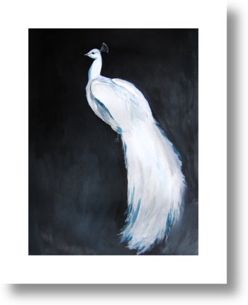 White Peacock II by Christine Lindstrom on Artfully Walls
