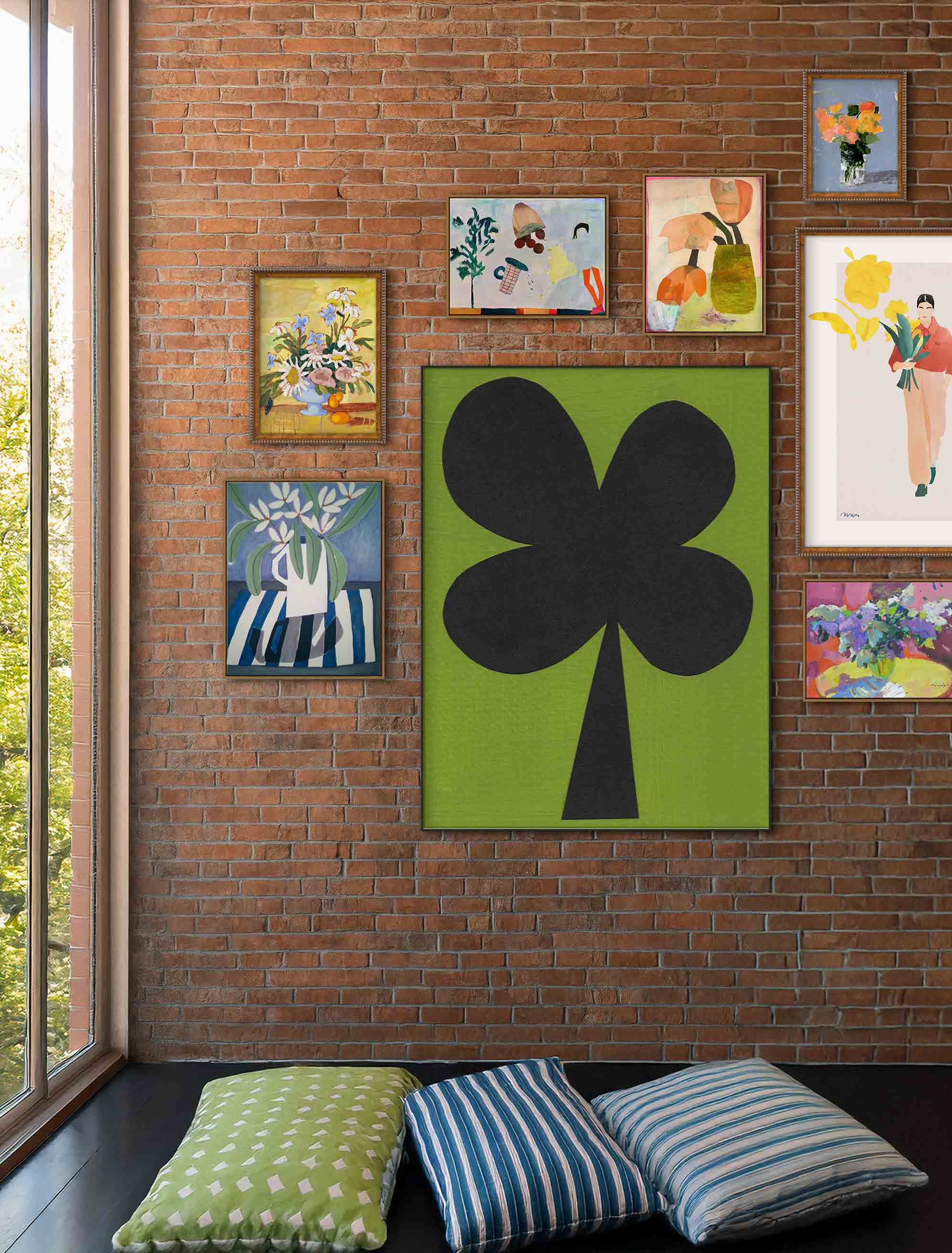 Canvas and fine art paper prints add texture, depth and character to a gallery wall.