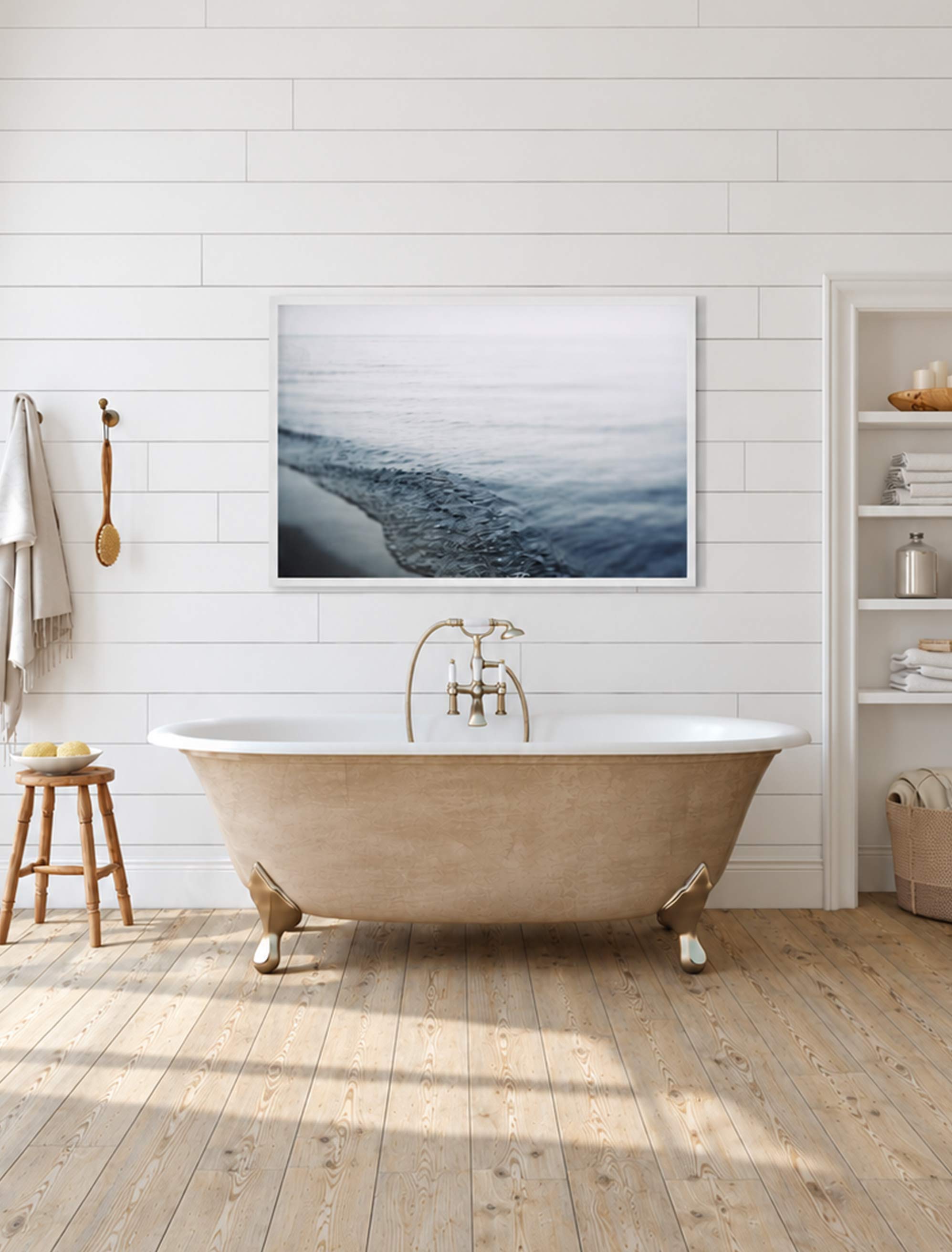 Spa Style Bathroom Art