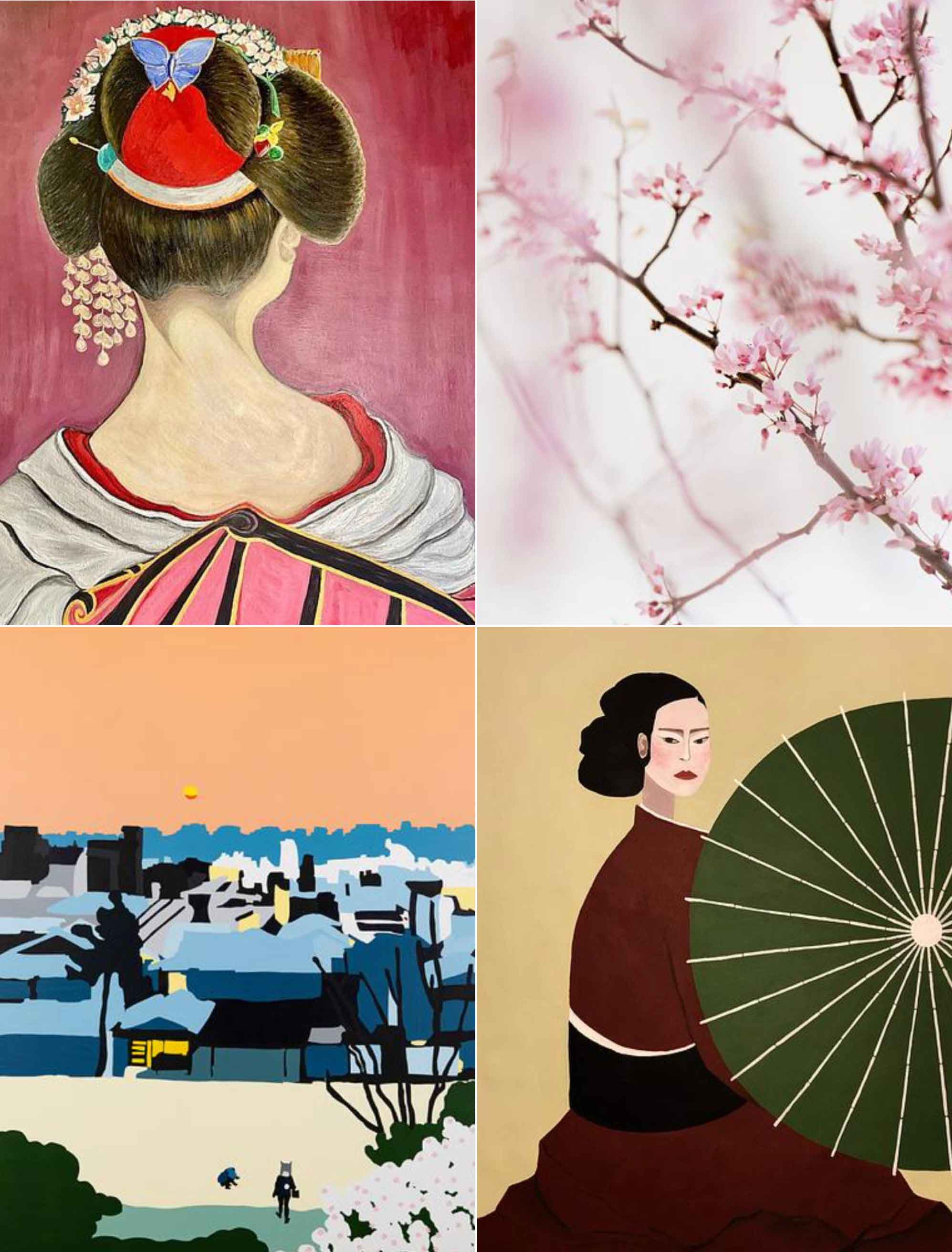 Art inspired by Japenese-inspried design, craft and culture.