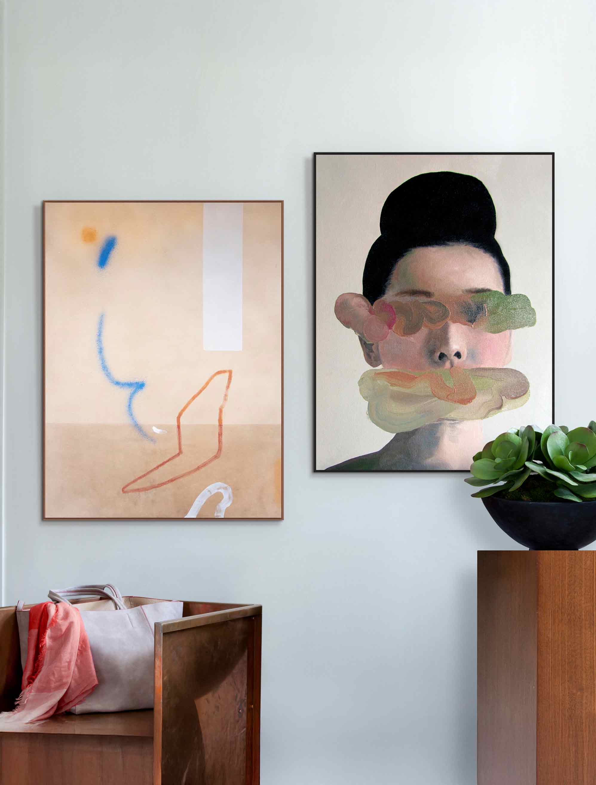 Statement pieces by artist Andrea Castro.
