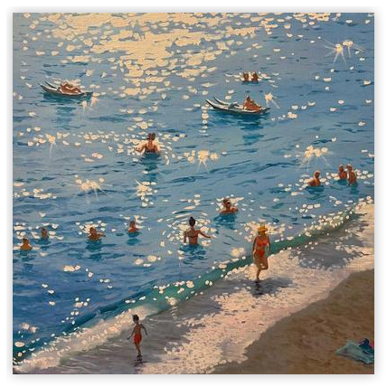額装品/Joe on the Beach（アンリ シルバーマン）/アートポスター The Beach 03 by Garry Arzumanyan on Artfully Walls | Artfully Walls