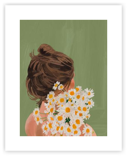 おすそ分けファイル♡ 春の新作スタンペリア・DAISY art♡A5サイズ♡ Daisies for Her by Duska Prorocic on Artfully Walls | Artfully Walls