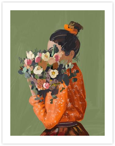 Behind the Blooms by Duska Prorocic on Artfully Walls | Artfully Walls