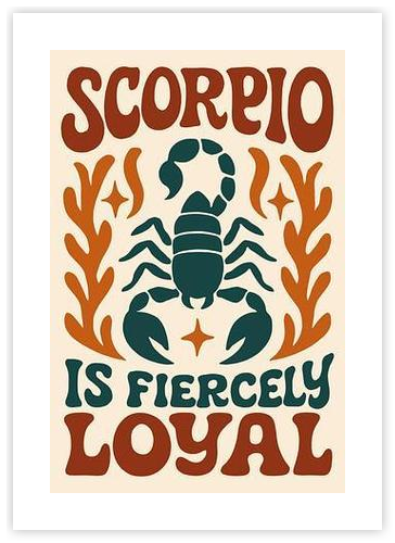 Scorpio Zodiac Poster by Pat Krygowski on Artfully Walls
