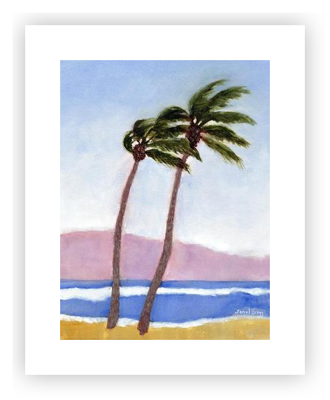 Coconut Beach Palm Trees by Janel Bragg on Artfully Walls