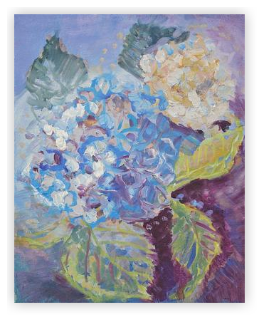 Summer Hydrangea by Sarah Tudor on Artfully Walls | Artfully Walls