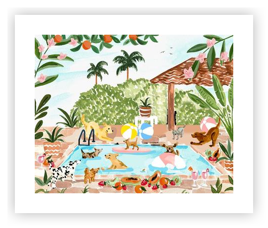 アート・デザイン・音楽 Swimming Pool by Marie Stabn Pastel Scenes At The Swimming Pool By Maria Svarbova - IGNANT