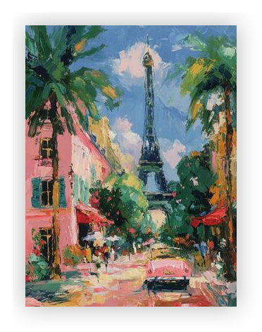 Sunny Paris Street View by Niklas Horstmann on Artfully Walls