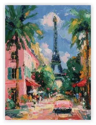 Sunny Paris Street View by Niklas Horstmann on Artfully Walls