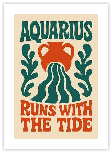 aquarius様 Aquarius Zodiac Poster by Pat Krygowski on Artfully Walls