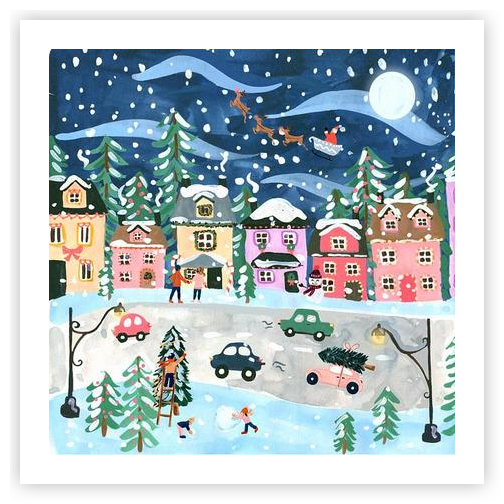 Christmas Village by Sabina Fenn - Sabina Print Co on Artfully