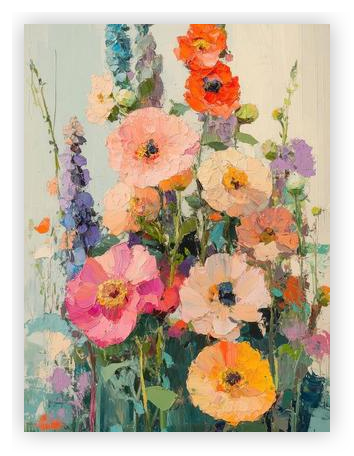 Oil Painting of Flowers by Niklas Horstmann on Artfully Walls