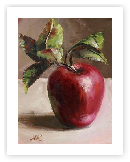 絵画 Red Apple by a Future Master Red Apple by Marina Kozyr on Artfully Walls | Artfully Walls