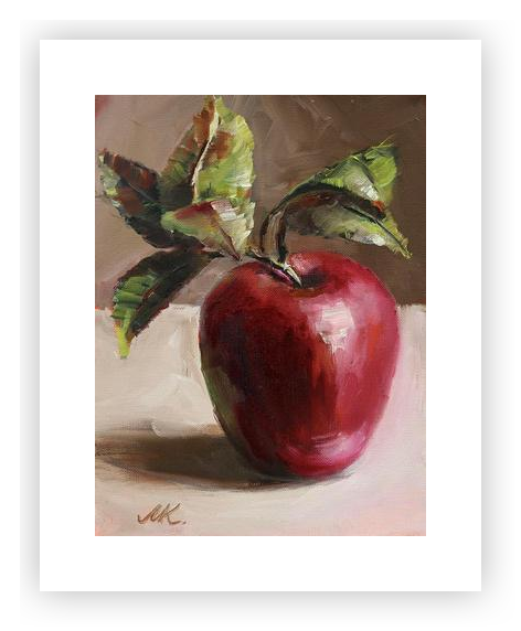 Red Apple by Marina Kozyr on Artfully Walls | Artfully Walls