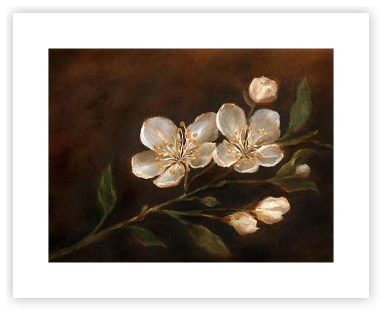 Apple Blossom Branch by Sara Swanson on Artfully Walls | Artfully