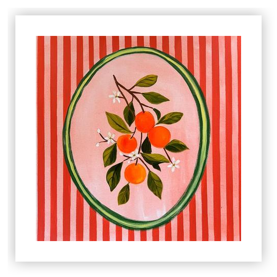 Oranges for Suzie” by Meg Britten on Artfully Walls | Artfully Walls