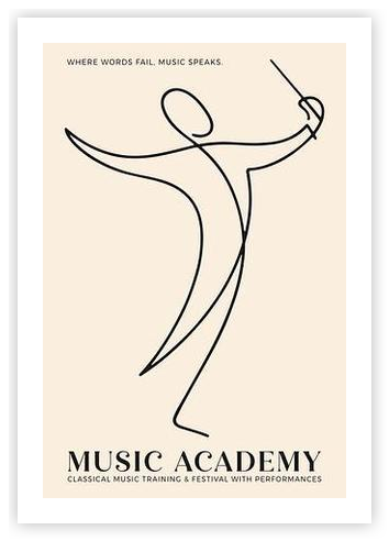 Music Academy Poster by Edith Kurc - Wild Fever Studio on Artfully