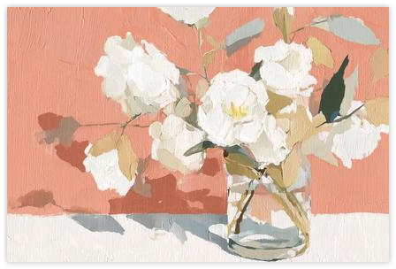 Garden Roses in Vase by Jordão Abreu - Chromatic Storm Studio on