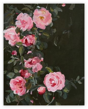 Evening Roses by Arohika Verma on Artfully Walls | Artfully Walls