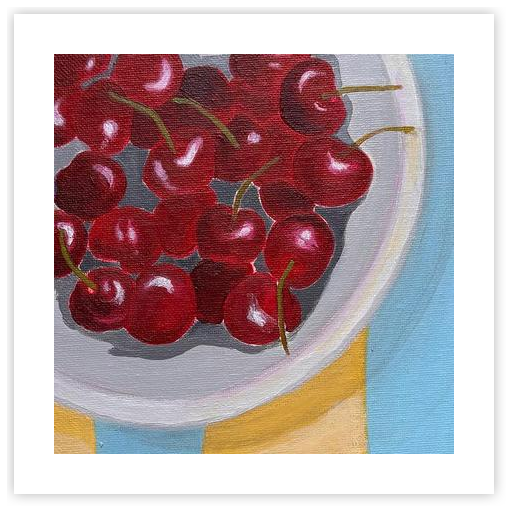 Cherries by Elena Koroleva on Artfully Walls | Artfully Walls