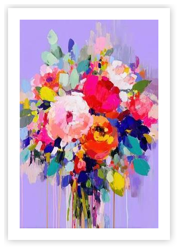Loose Floral Bouquet by Jordão Abreu - Chromatic Storm Studio on