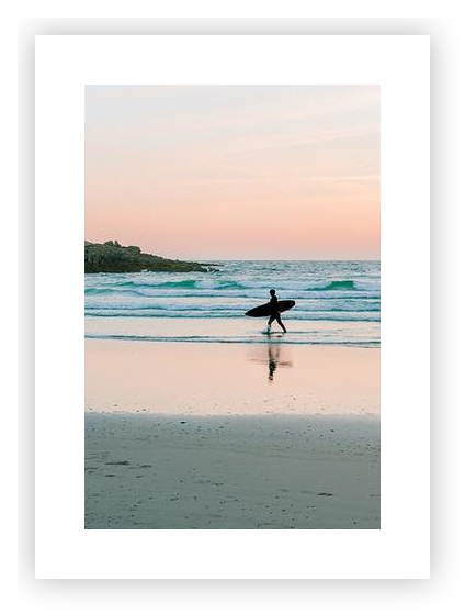 Sunset Surfing in France by Elsbeth van der Meulen on Artfully