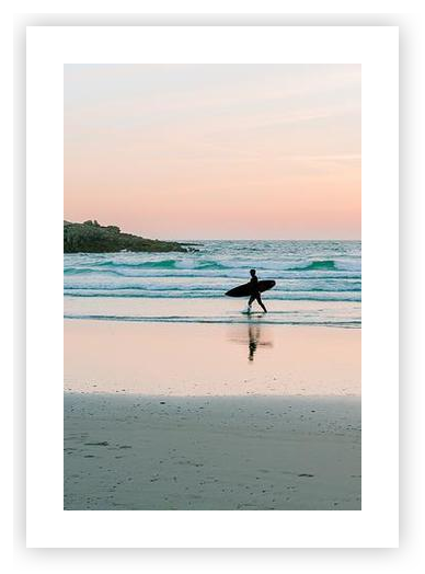 Sunset Surfing in France by Elsbeth van der Meulen on Artfully