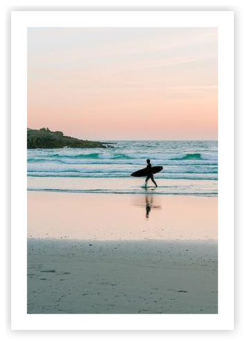 Sunset Surfing in France by Elsbeth van der Meulen on Artfully