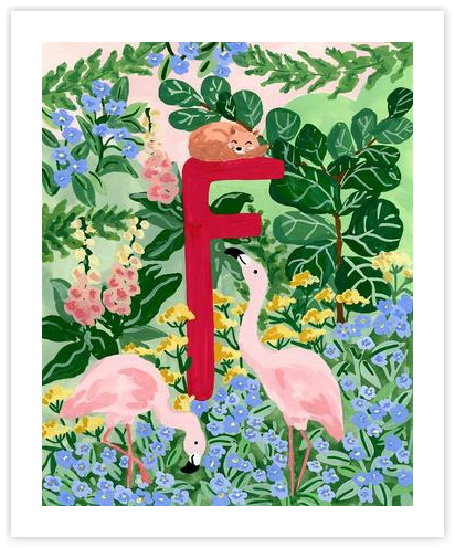Alphabet Collection: F by Sabina Fenn - Sabina Print Co on