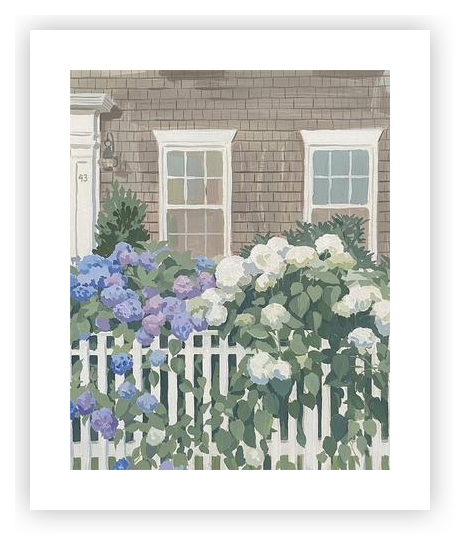 Hydrangea House by Madison Phipps on Artfully Walls | Artfully Walls