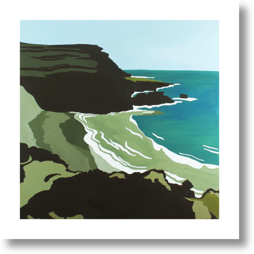 鴫剛、【GRASSY PLACE / SEASIDE】、希少画集・額装画 鴫剛、【GRASSY