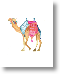 Happy Camel by Larsen McDowell on Artfully Walls | Artfully Walls