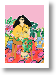 Lady and her fawn by Alja Horvat on Artfully Walls | Artfully Walls
