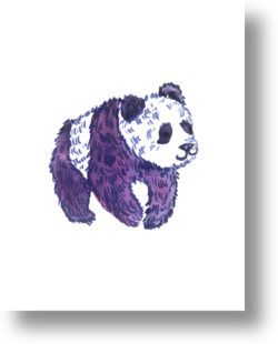 Panda by Ashley D Begley on Artfully Walls | Artfully Walls