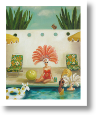 Poolside by Janet Hill on Artfully Walls | Artfully Walls
