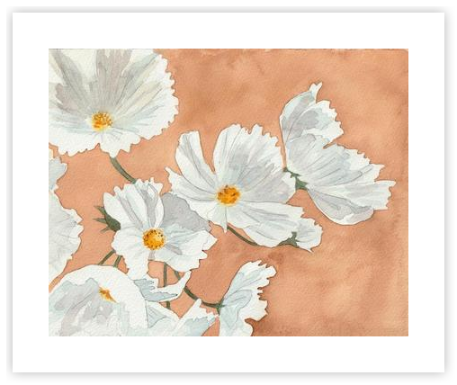Cosmos (white) by Jessica Pezalla on Artfully Walls | Artfully Walls