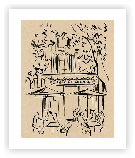 French Café by Emily Kopcik - Ula Bloom on Artfully Walls