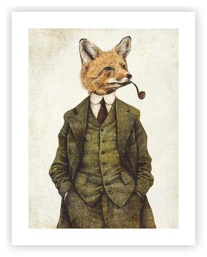 The Fox by Mike Koubou on Artfully Walls | Artfully Walls