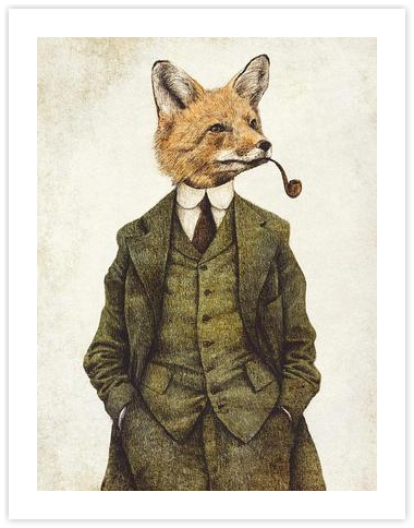 The Fox by Mike Koubou on Artfully Walls | Artfully Walls