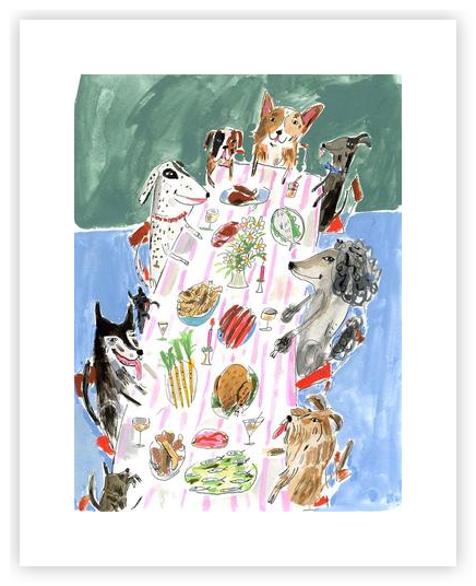 Dog Party by Elizabeth Graeber on Artfully Walls | Artfully Walls