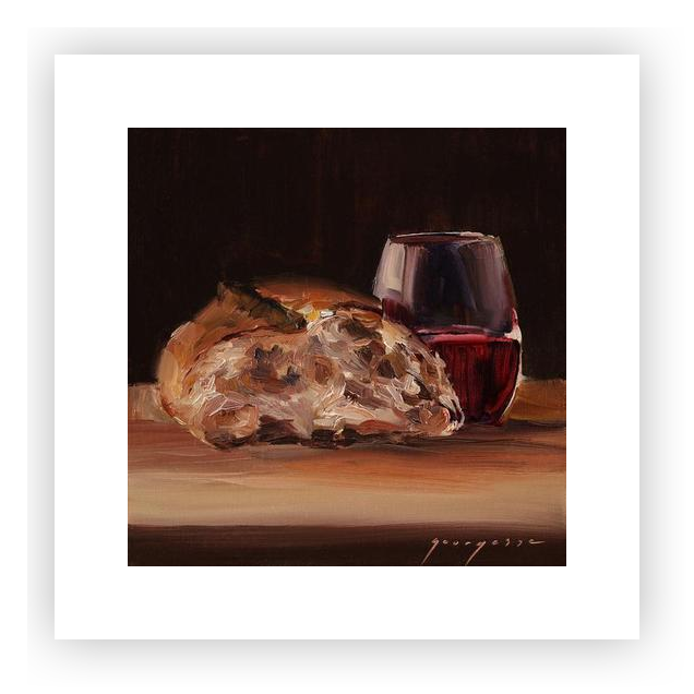 Bread and Wine by Georgesse Gomez on Artfully Walls | Artfully Walls