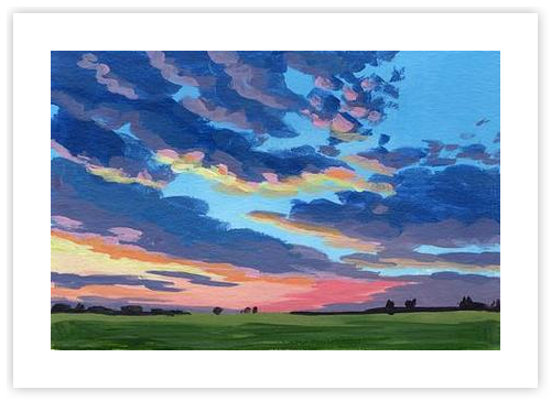 Enid August Sunset #3 by Catherine Freshley on Artfully Walls