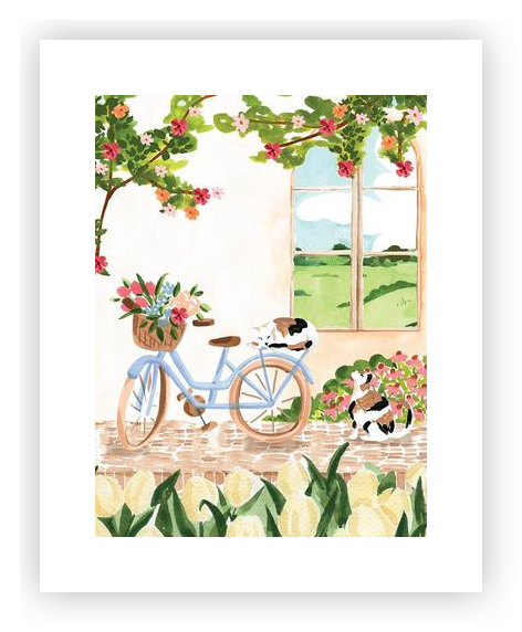 グラフィックアート Biwako360°(spring) Spring Arrival by Sabina Fenn - Sabina Print Co on Artfully Walls