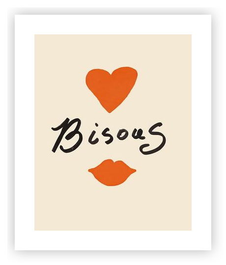 Bisous by Anna Mielniczuk - Ania Greta Studio on Artfully Walls