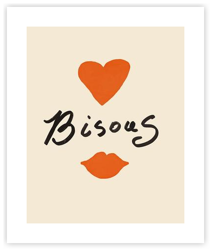 Bisous by Anna Mielniczuk - Ania Greta Studio on Artfully Walls