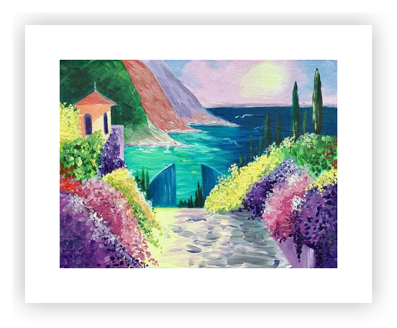Italian coast by Julia Mauri on Artfully Walls | Artfully Walls