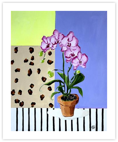 Electric Orchid by Nicole Simms on Artfully Walls | Artfully Walls