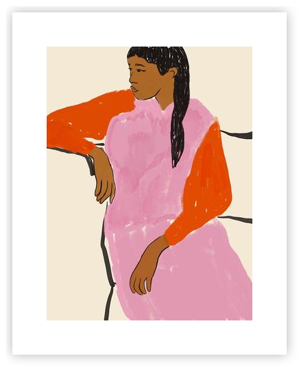 Lady in Pink by Anna Mielniczuk - Ania Greta Studio on Artfully